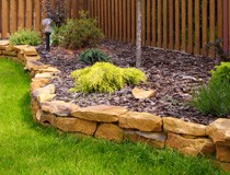 Garden stone edging